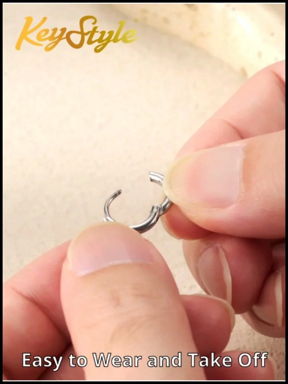 Small Hoop Earrings for Women Stainless Steel Hypoallergenic Huggie Cartilage